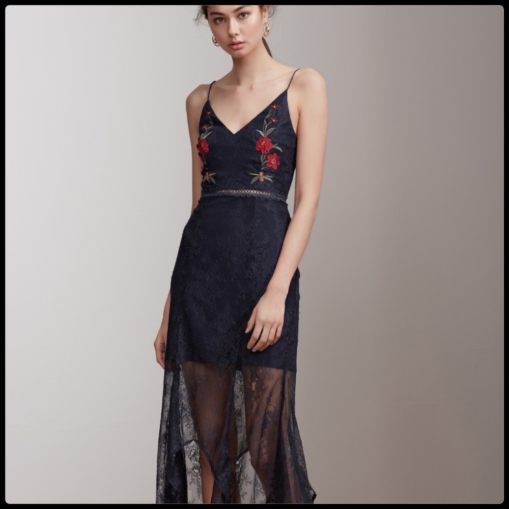 Dreamscape Navy Slipdress